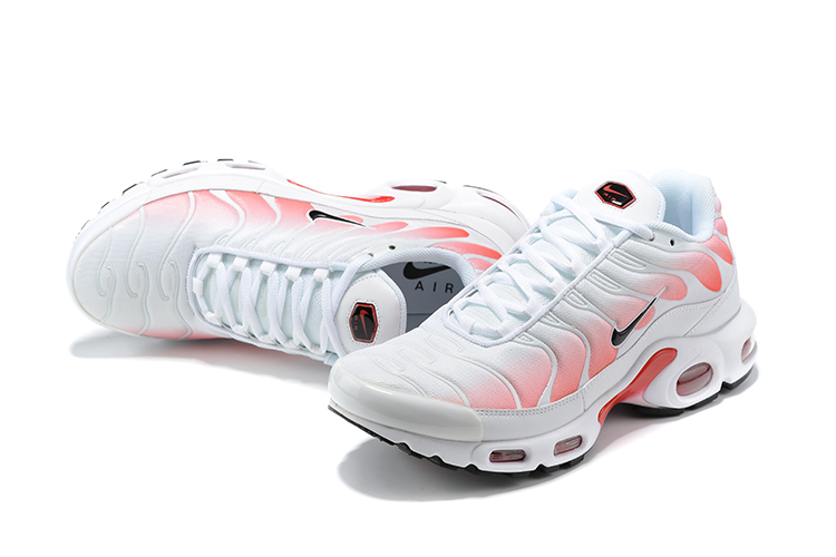 New Nike Air Max Plus White Grey Red Shoes